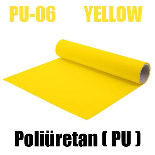 Sarı PU Tekstil Transfer Folyosu - 51 cm x 1 metre - 2