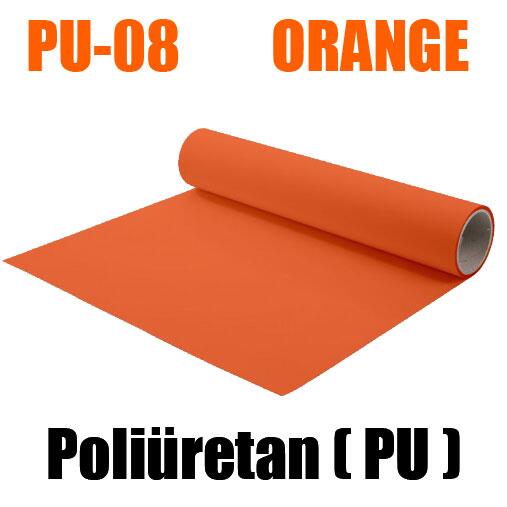 Turuncu PU Tekstil Transfer Folyosu - 51 cm x 1 metre - 2