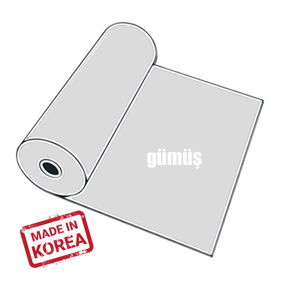 PVC Mat Gümüş Tekstil Transfer Folyosu - 51 cm x 1 metre - 1