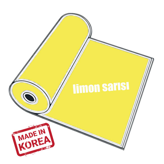 PVC Limon Sarı Tekstil Transfer Folyosu - 51 cm x 1 metre - 1