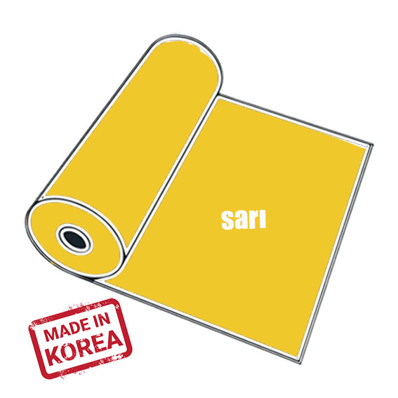 PVC Sarı Tekstil Transfer Folyosu - 51 cm x 1 metre - 1