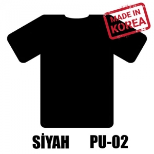 Siyah PU Tekstil Transfer Folyosu - 51 cm x 1 Metre - 3