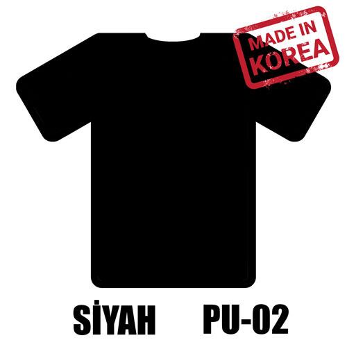 Siyah PU Tekstil Transfer Folyosu - 51 cm x 1 Metre - 3