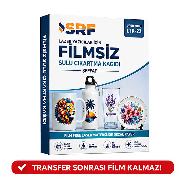 SRF No Cut Filmsiz Lazer Sulu Transfer Kağıdı A4 (5 adet) - 1