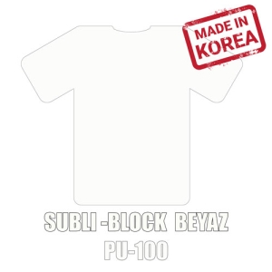 Subli Block Beyaz PU Tekstil Transfer Folyosu - 51 cm x 1 metre