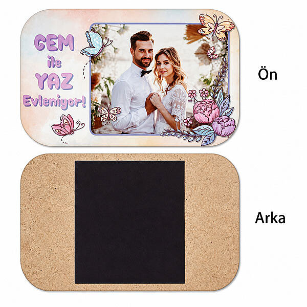 Sublimasyon Eko. MDF Magnet 5x8 cm - 1