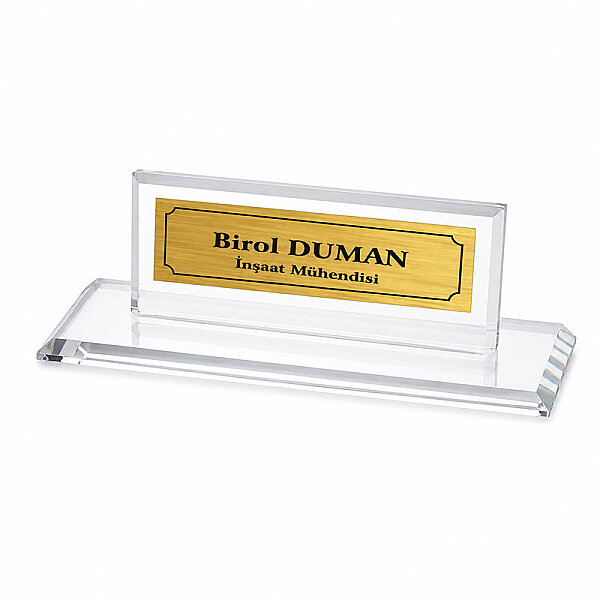 Sublimasyon Kristal Masa İsimliği - 1