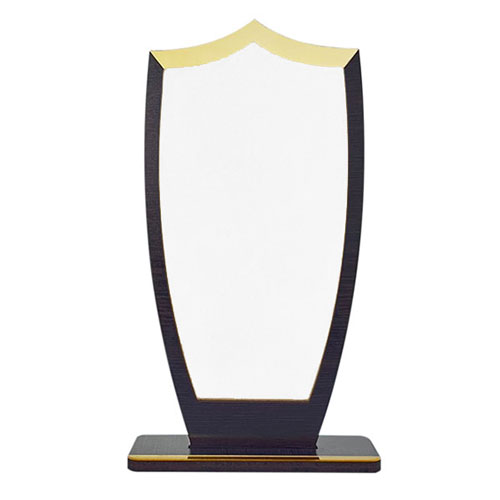 Sublimasyon Metal Baskılı Ahşap Plaket - Beyaz Metalli - 1
