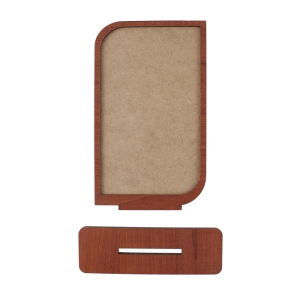 Sublimasyon Metal Baskılı Kahverengi Ahşap Plaket - 4