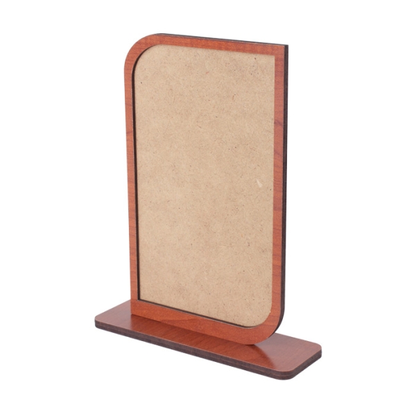 Sublimasyon Metal Baskılı Kahverengi Ahşap Plaket - 2