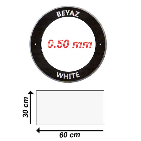 Sublimasyon AVRUPA Metal Beyaz 30x60 cm - 0.50 mm - 1