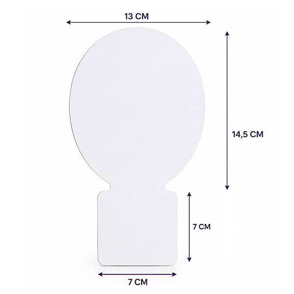 Sublimasyon Oval Metal Masaüstü Fotoğraf Çerçevesi - 1