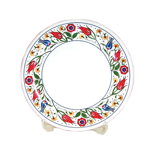 Sublimasyon Seramik Tabak 20 cm - Bordürlü - 2