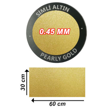 Sublimasyon Simli Altın Metal 30x60 cm 0,45 mm - 1