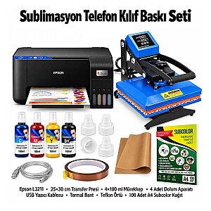 Sublimasyon Telefon Kılıfı Baskı Seti - SET 56