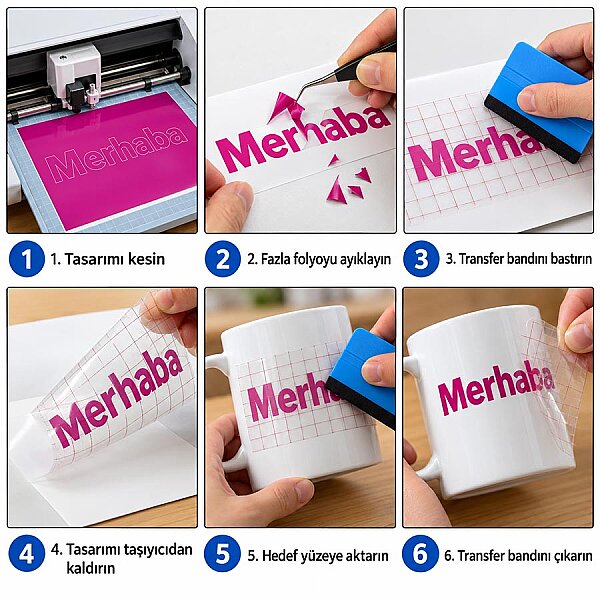 Transfer Taşıma Bandı 30,5x30,5 cm - 20 adet - 2