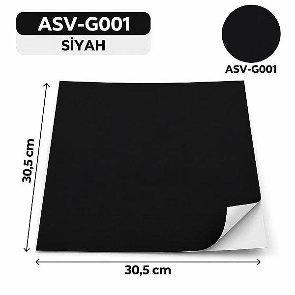 Kendinden Yapışkanlı PVC Kesim Folyosu 30,5 × 30,5 cm – 20 Adet - 2