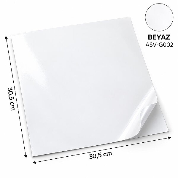 Kendinden Yapışkanlı PVC Kesim Folyosu 30,5 × 30,5 cm – 20 Adet - 5