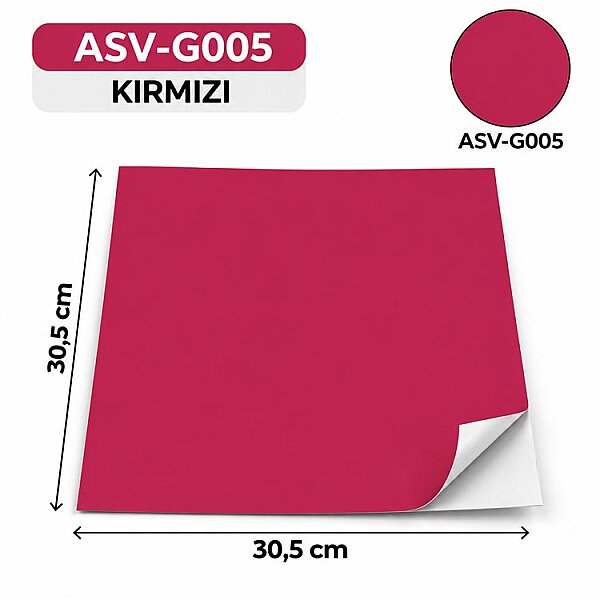Kendinden Yapışkanlı PVC Kesim Folyosu 30,5 × 30,5 cm – 20 Adet - 6