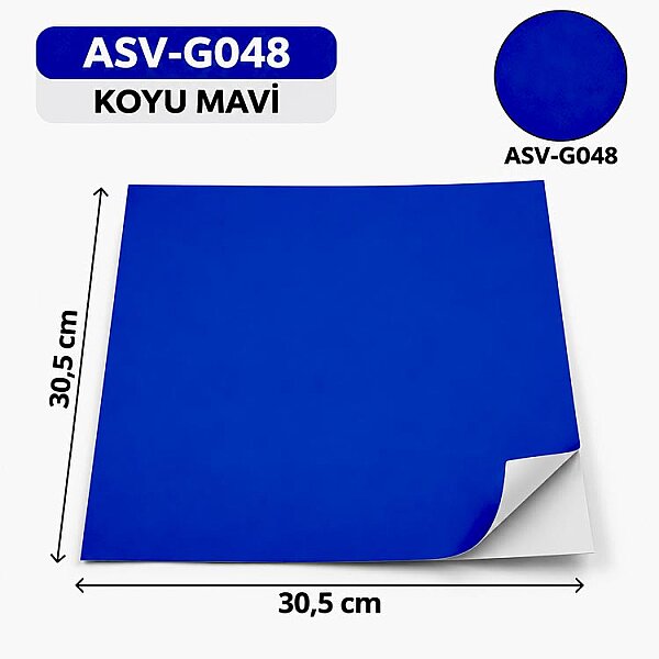 Kendinden Yapışkanlı PVC Kesim Folyosu 30,5 × 30,5 cm – 20 Adet - 10