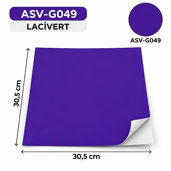 Kendinden Yapışkanlı PVC Kesim Folyosu 30,5 × 30,5 cm – 20 Adet - 11