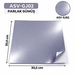 Kendinden Yapışkanlı PVC Kesim Folyosu 30,5 × 30,5 cm – 20 Adet - 12